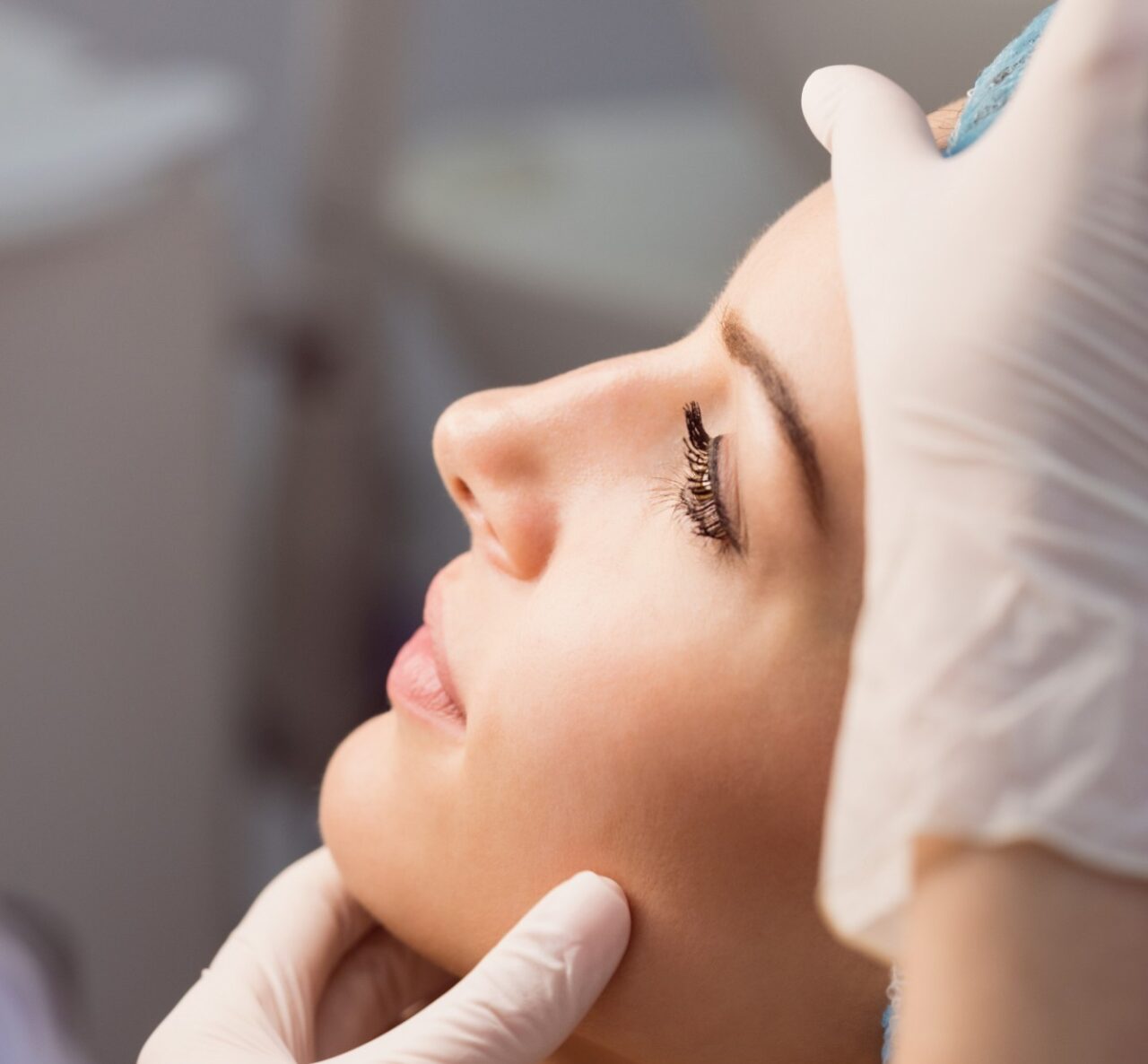 Collagen Faden Lifting ohne Nadeln Behandlung